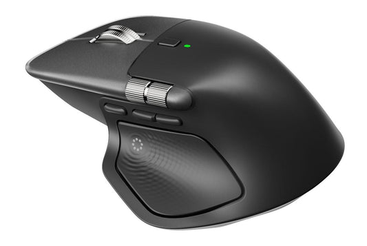 Logitech MX Master 4 High-Performance Wireless Mouse, Ultra-Fast Scrolling, 8K dpi, Glass Tracking, Silent Clicks, USB-C, Bluetooth - Graphite
